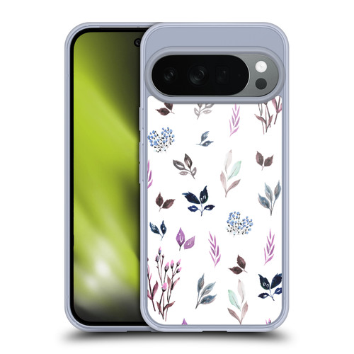 Anis Illustration Floral And Leaves Tiny Leaves Pattern Blue Soft Gel Case for Google Pixel 10