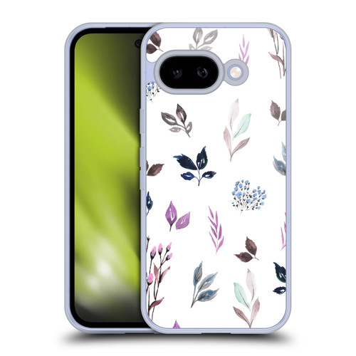 Anis Illustration Floral And Leaves Tiny Leaves Pattern Blue Soft Gel Case for Google Pixel 9A