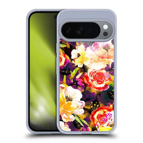 Anis Illustration Flowers Purple Soft Gel Case for Google Pixel 10