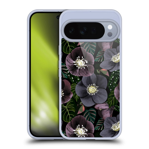Anis Illustration Graphics Dark Flowers Soft Gel Case for Google Pixel 10 Pro XL
