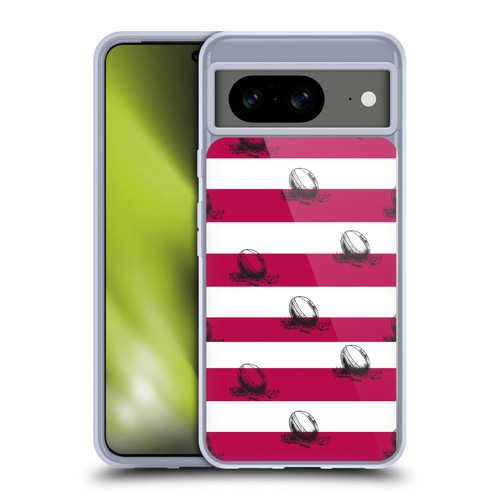 England Rugby Union History Pattern 2 Soft Gel Case for Google Pixel 8