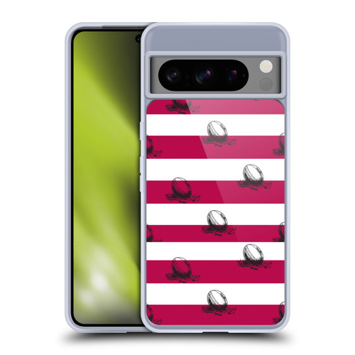 England Rugby Union History Pattern 2 Soft Gel Case for Google Pixel 8 Pro