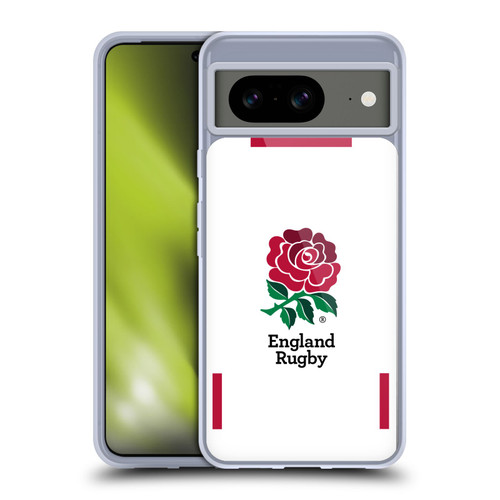 England Rugby Union 2020/21 Crest Kit Home Soft Gel Case for Google Pixel 8