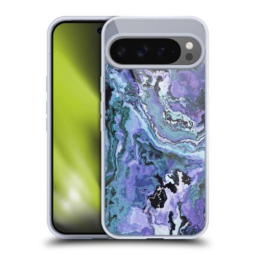 Haroulita Marble 2 Indigo Violet Soft Gel Case for Google Pixel 9 Pro XL