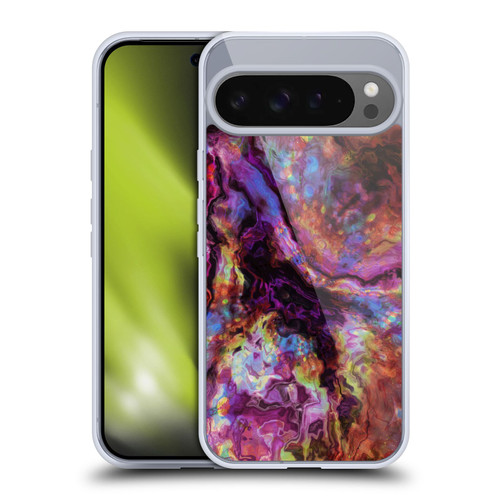 Haroulita Marble 2 Red Purple Soft Gel Case for Google Pixel 9 Pro XL