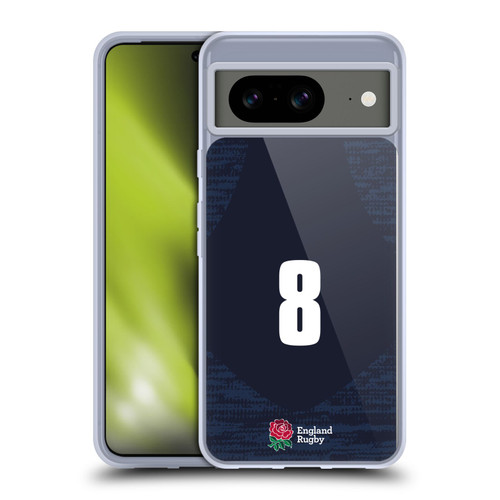 England Rugby Union 2020/21 Players Away Kit Position 8 Soft Gel Case for Google Pixel 8