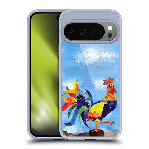 Artpoptart Animals Colorful Rooster Soft Gel Case for Google Pixel 10