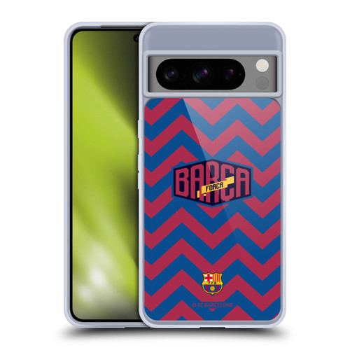 FC Barcelona Forca Barca Zigzag Soft Gel Case for Google Pixel 8 Pro