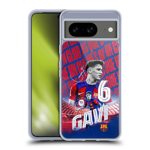 FC Barcelona 2023/24 First Team Gavi Soft Gel Case for Google Pixel 8