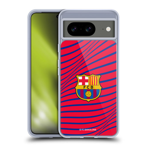 FC Barcelona Graphics Texture Soft Gel Case for Google Pixel 8