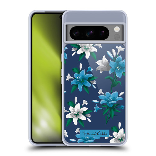 Frida Kahlo Flowers Blue Lilies Soft Gel Case for Google Pixel 8 Pro