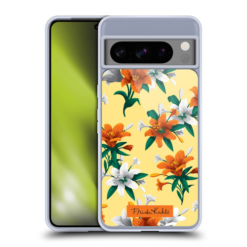 Frida Kahlo Flowers Orange Lilies Soft Gel Case for Google Pixel 8 Pro