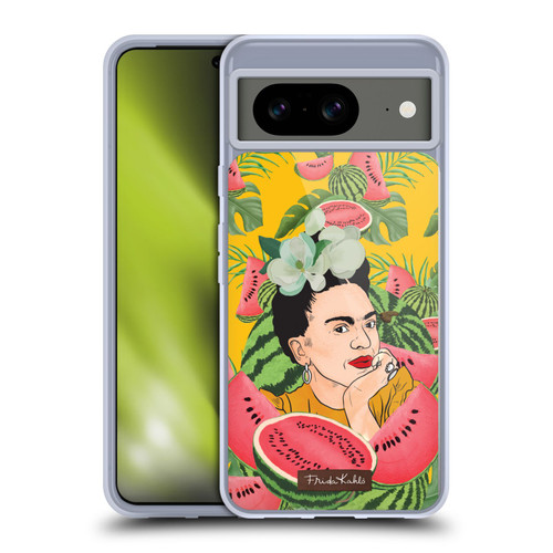 Frida Kahlo Portrait 3 Watermelon Soft Gel Case for Google Pixel 8