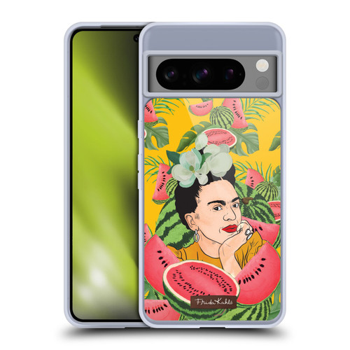 Frida Kahlo Portrait 3 Watermelon Soft Gel Case for Google Pixel 8 Pro