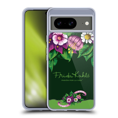 Frida Kahlo Purple Florals Blooms Soft Gel Case for Google Pixel 8