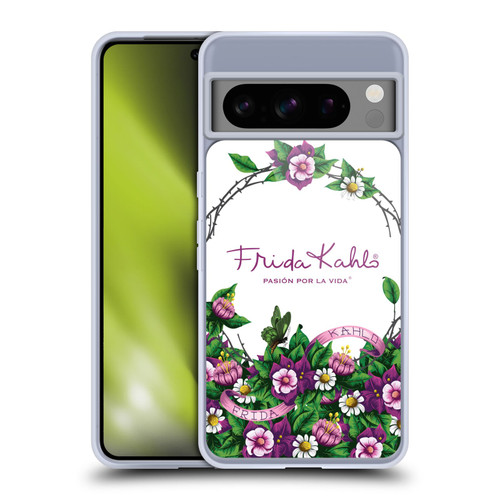 Frida Kahlo Purple Florals Bunch Soft Gel Case for Google Pixel 8 Pro