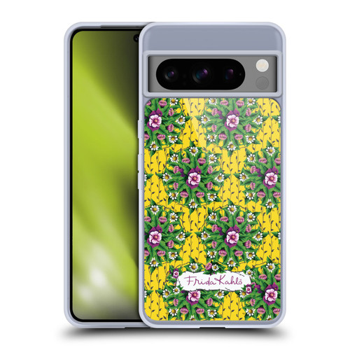 Frida Kahlo Purple Florals Mandala Soft Gel Case for Google Pixel 8 Pro