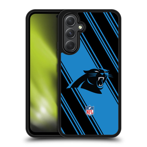NFL Carolina Panthers Artwork Stripes Gel Armour Case For Samsung Galaxy A54 5G