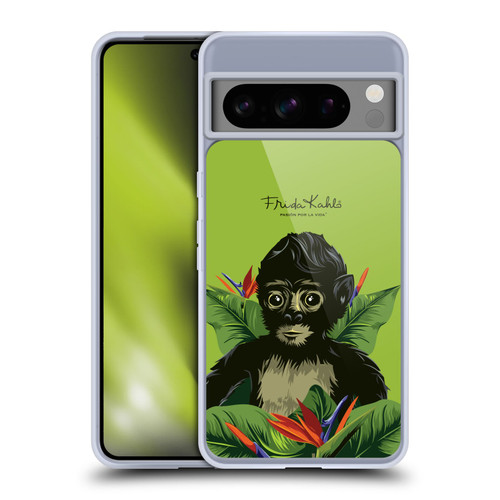 Frida Kahlo Tropical Monkey Soft Gel Case for Google Pixel 8 Pro
