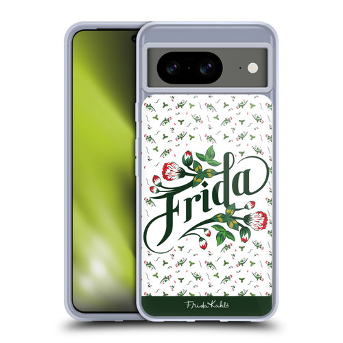 Frida Kahlo Typography Floral Soft Gel Case for Google Pixel 8