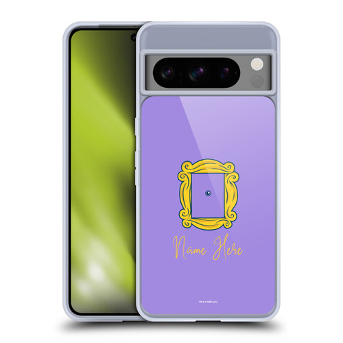 Custom Customised Personalised Friends TV Show Art Peephole And Print Name Soft Gel Case for Google Pixel 8 Pro