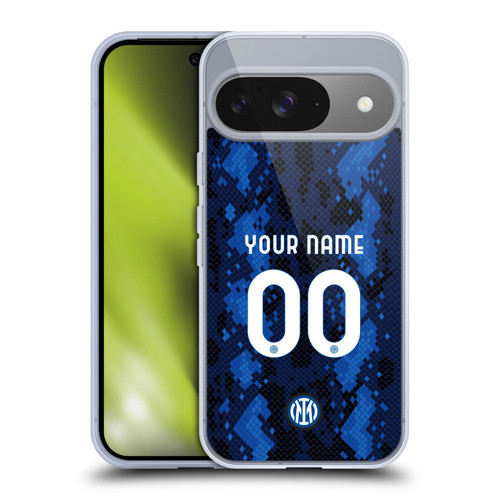 Custom Customised Personalised Inter Milan 2021/22 Crest Kit Home Soft Gel Case for Google Pixel 9 / Pixel 9 Pro