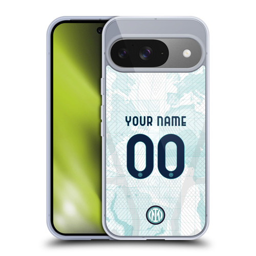 Custom Customised Personalised Inter Milan 2022/23 Crest Kit Away Soft Gel Case for Google Pixel 9 / Pixel 9 Pro