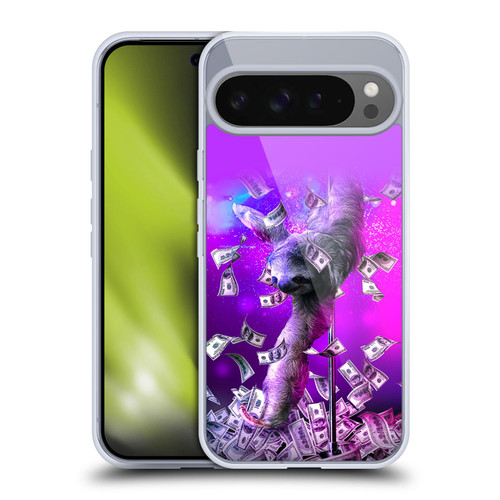 Random Galaxy Animals Dancing Strip Pole Sloth Soft Gel Case for Google Pixel 9 Pro XL