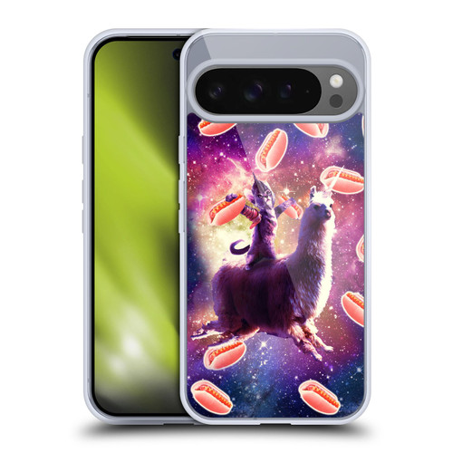 Random Galaxy Space Llama Hotdog Cat Warrior Soft Gel Case for Google Pixel 9 Pro XL