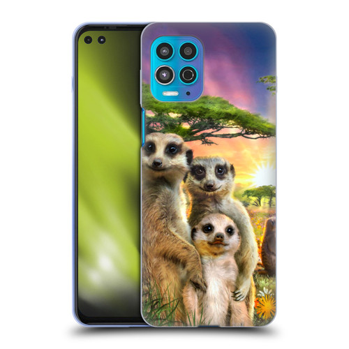 Aimee Stewart Animals Meerkats Soft Gel Case for Motorola Moto G100