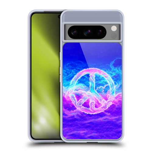Wumples Cosmic Arts Clouded Peace Symbol Soft Gel Case for Google Pixel 8 Pro