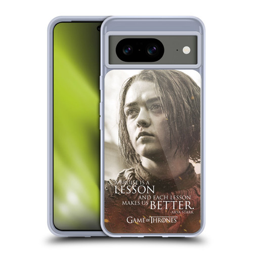 HBO Game of Thrones Character Portraits Arya Stark Soft Gel Case for Google Pixel 8