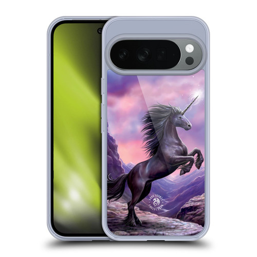 Anne Stokes Mythical Creatures Black Unicorn Soft Gel Case for Google Pixel 10