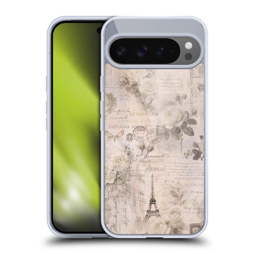 LebensArt Birds And Floral French Romance Ivory Beige Soft Gel Case for Google Pixel 9 Pro XL
