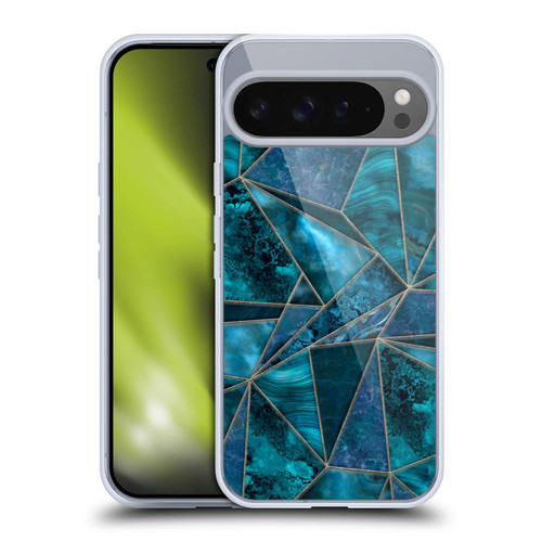 LebensArt Gemstone Marble Stained Glass Soft Gel Case for Google Pixel 9 Pro XL