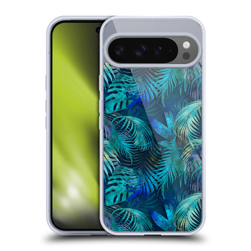 LebensArt Jungle Plants And Animals Blue Master Soft Gel Case for Google Pixel 9 Pro XL