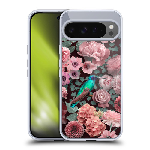 LebensArt Mix Art Hummingbird Romance Soft Gel Case for Google Pixel 9 Pro XL