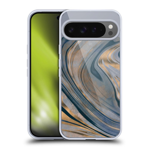 LebensArt Mineral Marble Gemstone Soft Gel Case for Google Pixel 9 Pro XL
