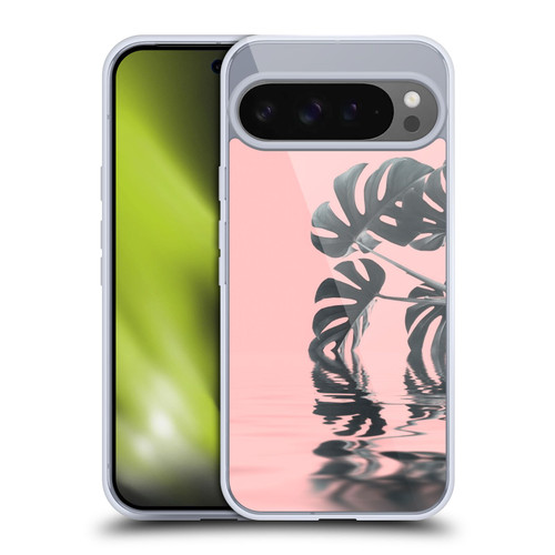 LebensArt Pastels Monstera Soft Gel Case for Google Pixel 9 Pro XL