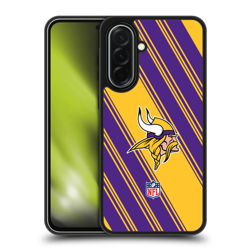 NFL Minnesota Vikings Artwork Stripes Gel Armour Case For Samsung Galaxy A36 5G