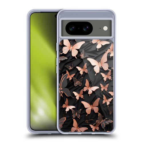Haroulita Fancy Pattern Butterfly Soft Gel Case for Google Pixel 8