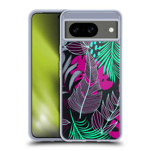 Haroulita Leaves 2 Magenta Soft Gel Case for Google Pixel 8