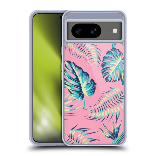 Haroulita Leaves 2 Pink Soft Gel Case for Google Pixel 8