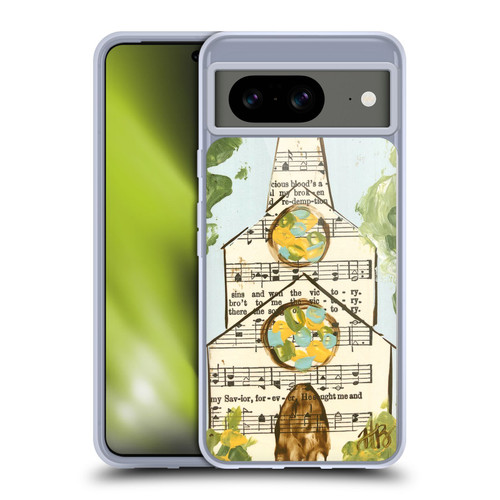 Haley Bush Church Painting Hymnal Page Soft Gel Case for Google Pixel 8