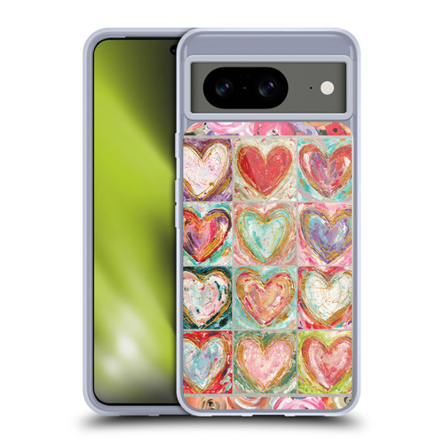 Haley Bush Pattern Painting Hearts Soft Gel Case for Google Pixel 8