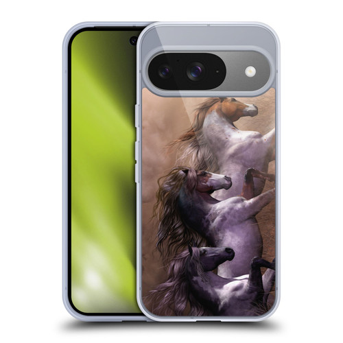 Laurie Prindle Western Stallion Run To Freedom Soft Gel Case for Google Pixel 9 / Pixel 9 Pro