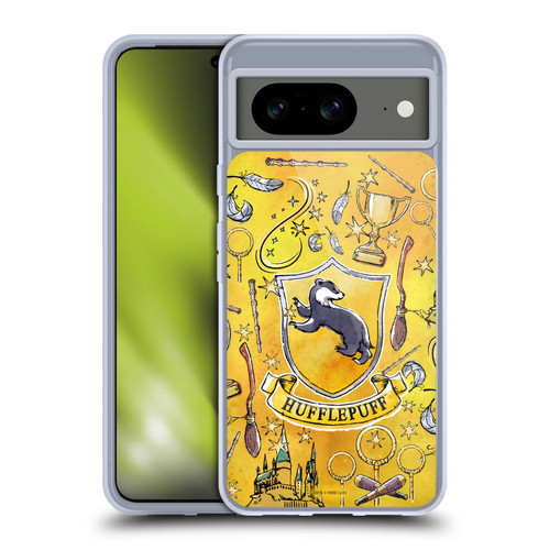 Harry Potter Deathly Hallows XIII Hufflepuff Pattern Soft Gel Case for Google Pixel 8