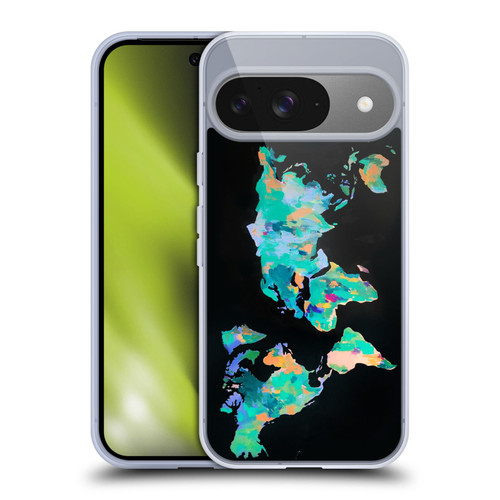 Mai Autumn Paintings World Map Soft Gel Case for Google Pixel 9 / Pixel 9 Pro