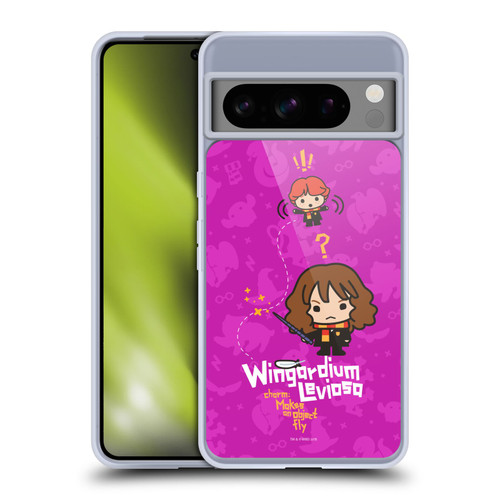 Harry Potter Deathly Hallows I Hermione Ron Spell Soft Gel Case for Google Pixel 8 Pro