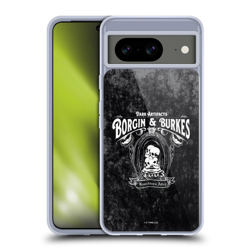 Harry Potter Locations Typography Borgin & Burkes Soft Gel Case for Google Pixel 8
